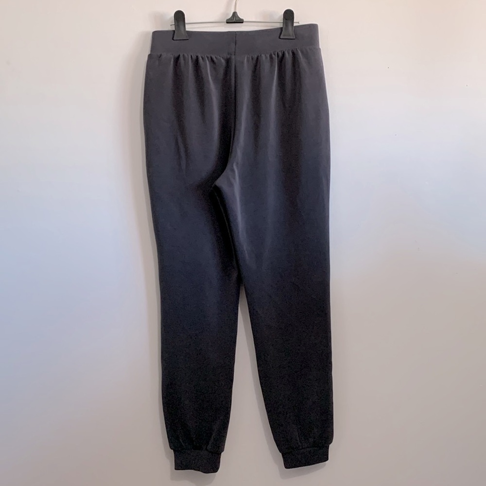 Lazypants PREMIUM LUXE SUEDED DOUBLE KNIT JOGGER IN CHARCOAL size M - Picture 3 of 4
